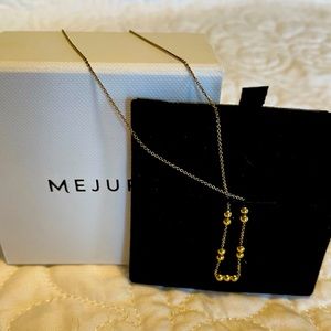 Mejuri Gold Necklace with 11 moveable Beads